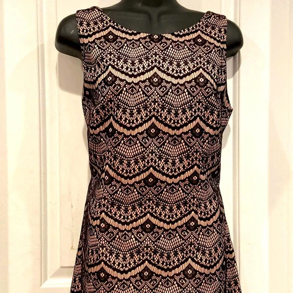 blue dress for baby girl Unique Vintage 1920s Black Lace & Peach Lining Flutter Sleeve Flapper